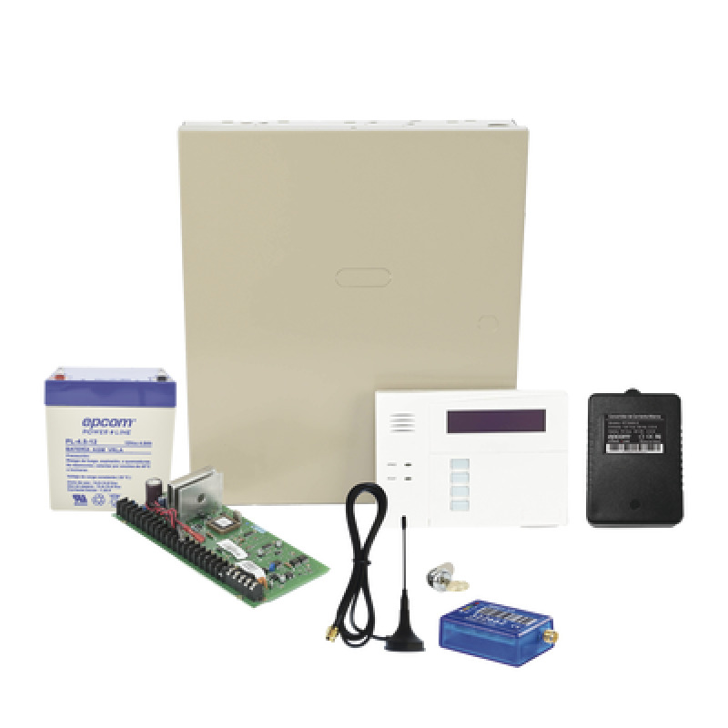 1 Año datos ILIMITADO INCLUIDO  Kit Vista48LA con comunicador MINI012G Teclado Gabinete Bateria y Transformador