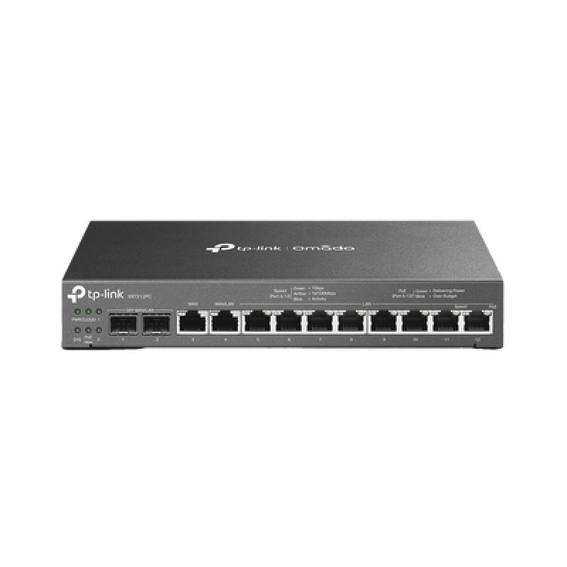 Router Omada VPN / SDN MultiWAN 1G / Switch con PoE y Controlador  / 2 puerto WAN/LAN SFP 1G / 1 Puerto RJ45 WAN / 1 Puerto WAN/LAN RJ45 / 8 Puertos PoE LAN RJ45 /  24980 Sesiones Concurrentes / Administración por Controlador Omada o StandAlone image 2