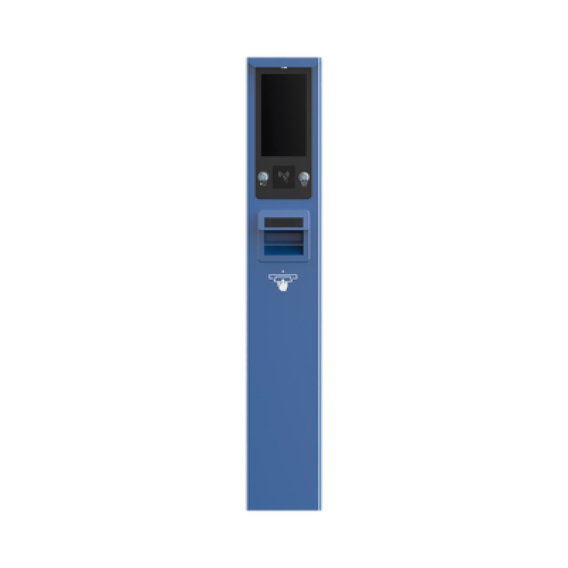 Estación de Entrada de Tickets / Pantalla LCD 101 Pulgadas 1080P / Lector de Tarjetas IC y CPU / Impresión Térmica / Protocolo TCP/IP / IP54 / Sistema Operativo Linux Embebido