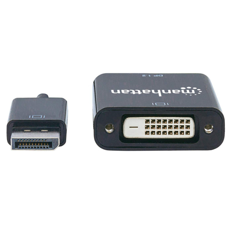 MANHATTAN 152228 - Adaptador DisplayPort 1.2a a DVI-D DisplayPort 1.2a Macho a DVI-D Hembra, Activo, 23 cm (9 in.), Negro image 5