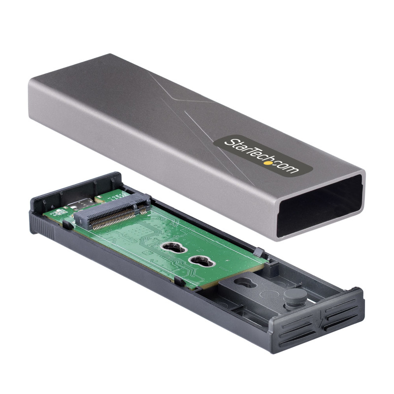 GABINETE EXTERNO USB-C 10GBPS A NVME M.2 O SSD M.2 SATA SIN HERRAMIENTAS PARA SSD M.2 NGFF PCIE/SATA DE ALUMINIO - CABLES USB C O USB-A - 2230/2242/2260/2280 - STARTECH.COM MOD. M2-USB-C-NVME-SATA image 2