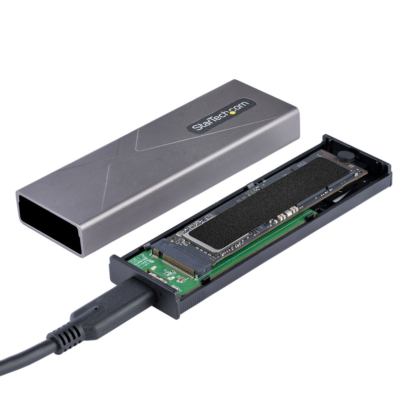 GABINETE EXTERNO USB-C 10GBPS A NVME M.2 O SSD M.2 SATA SIN HERRAMIENTAS PARA SSD M.2 NGFF PCIE/SATA DE ALUMINIO - CABLES USB C O USB-A - 2230/2242/2260/2280 - STARTECH.COM MOD. M2-USB-C-NVME-SATA image 6