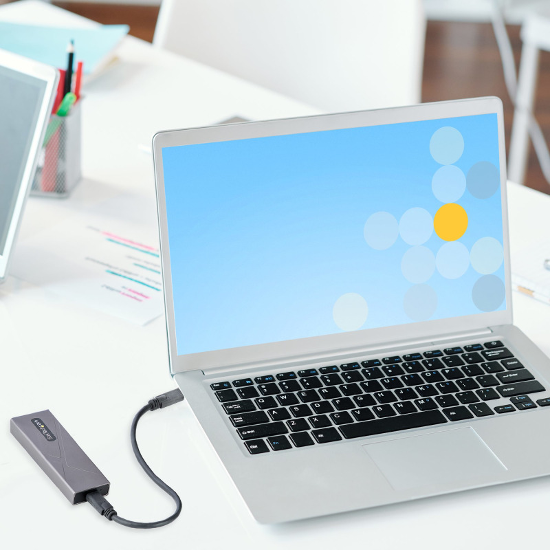 GABINETE EXTERNO USB-C 10GBPS A NVME M.2 O SSD M.2 SATA SIN HERRAMIENTAS PARA SSD M.2 NGFF PCIE/SATA DE ALUMINIO - CABLES USB C O USB-A - 2230/2242/2260/2280 - STARTECH.COM MOD. M2-USB-C-NVME-SATA image 9