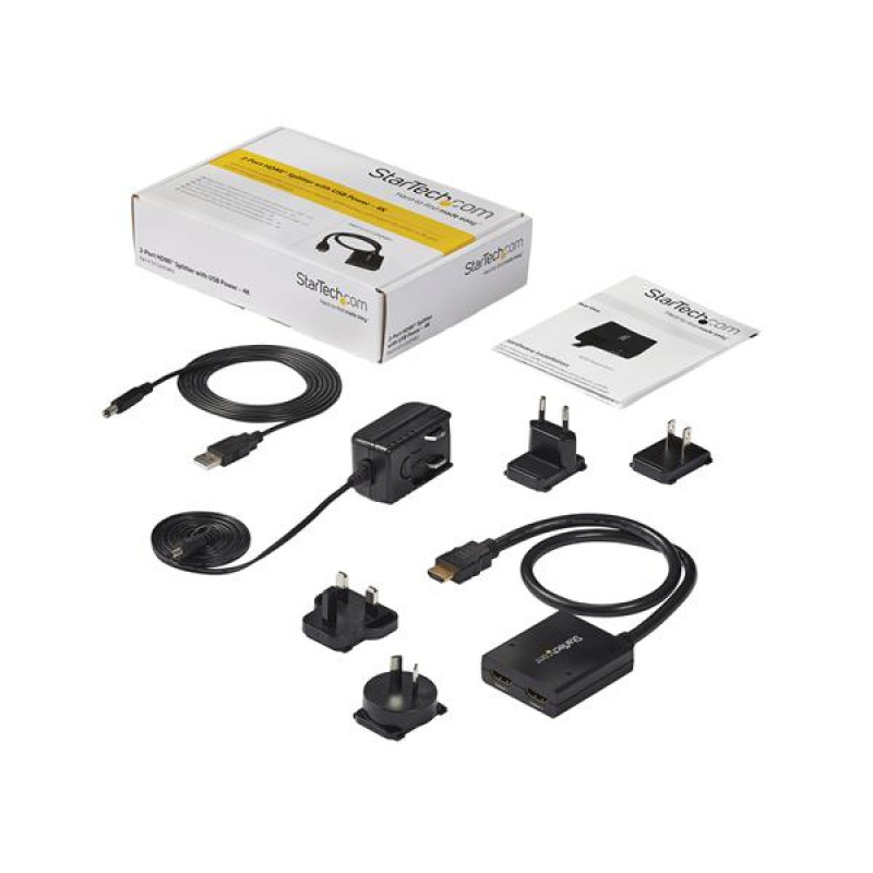 SPLITTER HDMI DE 2 PUERTOS - DIVISOR DE VIDEO HDMI DE 2 PUERTOS - SPLITTER HDMI 4K 30HZ DE 2X1 ALIMENTADO POR USB - STARTECH.COM MOD. ST122HD4KU image 7