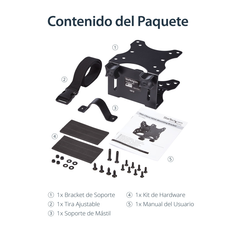 SOPORTE DE MONTAJE VESA PARA CLIENTES DELGADOS - GABINETE VESA PARA THIN CLIENTS - SOPORTE PARA CLIENTES LIGEROS - STARTECH.COM MOD. ACCSMNT image 17
