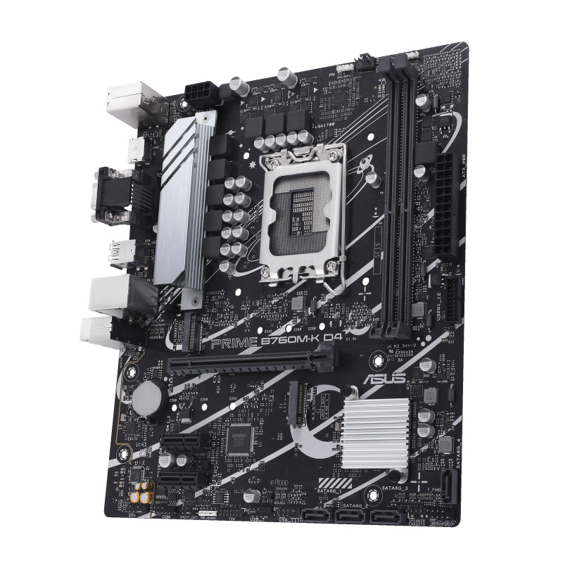MB ASUS B760 INTEL S-1700 13A GEN/2X DDR4 2666/HDMI/VGA/M.2/4X USB 3.2/MICRO ATX/GAMA MEDIA  image 4