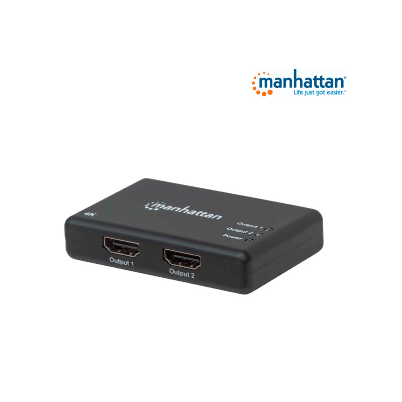 VIDEO SPLITTER,MANHATTAN,207669, HDMI 4K@30HZ, 1 IN:2 OUT,  AC image 2