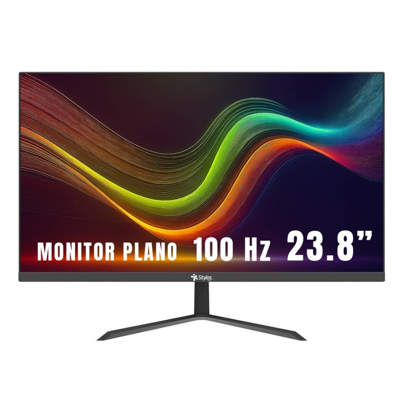 MONITOR STYLOS 23.8 (STPMOT7B) 1920*1080, SMOT7, FLAT PANEL, LED HD,100HZ, 5MS, VGA, HDMI, NEGRO