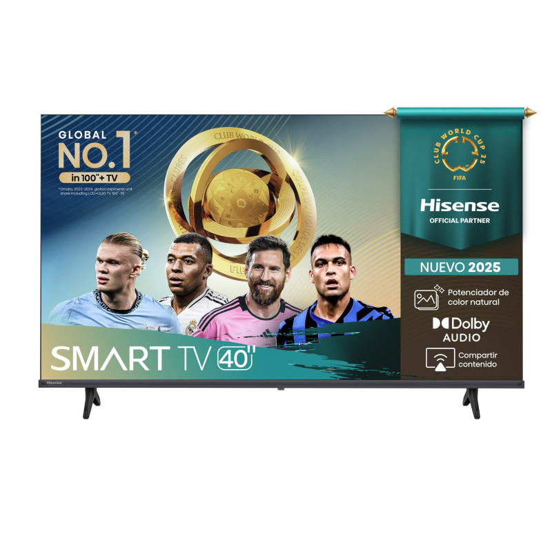 TELEVISION LED HISENSE 40 40A4NV SMARTV VIDAA , FULL HD, DTS VIRTUAL X, HDMI-EARC