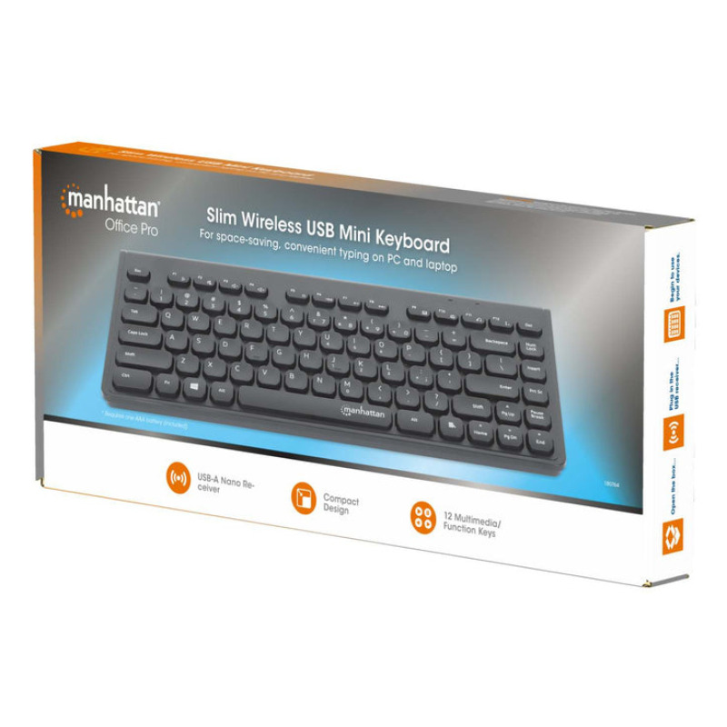 TECLADOS/MANHATTAN/180764/MINI TECLADO USB INALÁMBRICO image 4