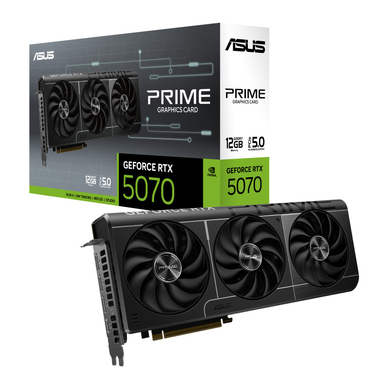 TARJETA DE VIDEO ASUS (PRIME-RTX5070-12G) 192BIT, PCI-E 5.0,HDMI,3*DP1.4A,TRI FAN image 11
