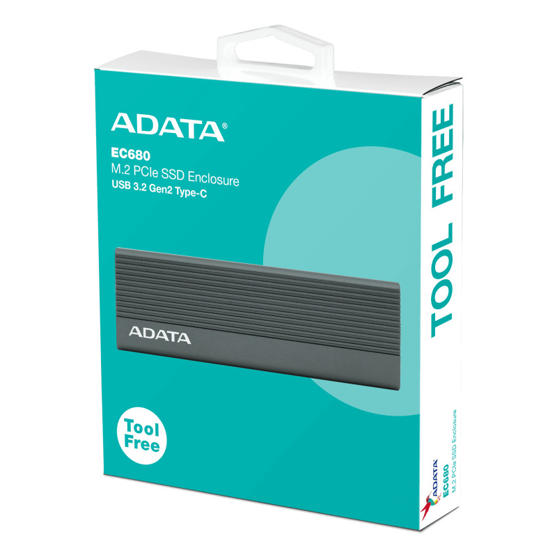 ENCLOSURE ADATA EC680 M.2/PCIE SSD USB 3.2 TIPO C (EC680-CCGY) image 7