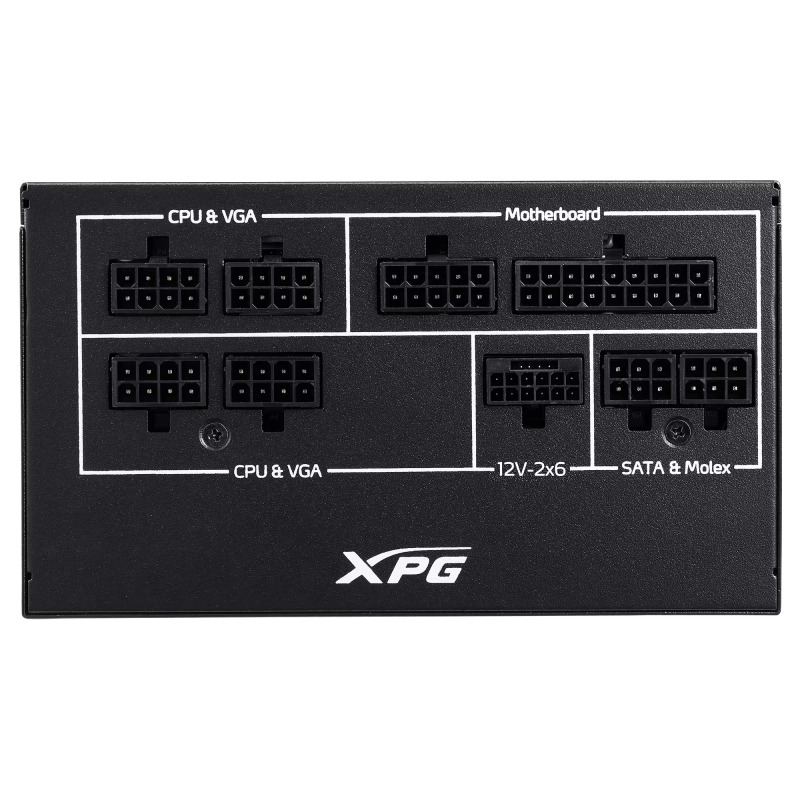 Fuente de Poder XPG 650W CORE REACTOR II 80 Plus Gold FDB Cojinete fluidodinamico 1x12VHPWR 4xPCIE 2xEPS 2400 RPM ATX 3.0 image 3