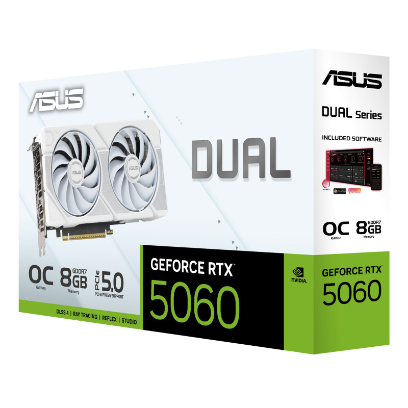 ASUS Dual -RTX5060-O8G-WHITE NVIDIA GeForce RTX 5060 8 GB GDDR7 image 13