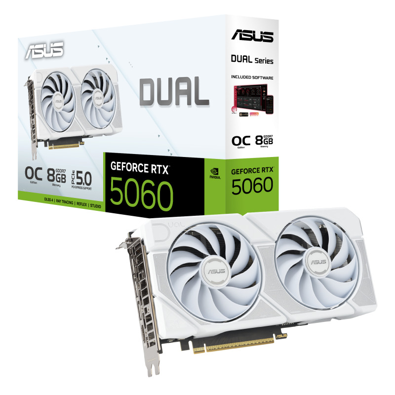 ASUS Dual -RTX5060-O8G-WHITE NVIDIA GeForce RTX 5060 8 GB GDDR7 image 14