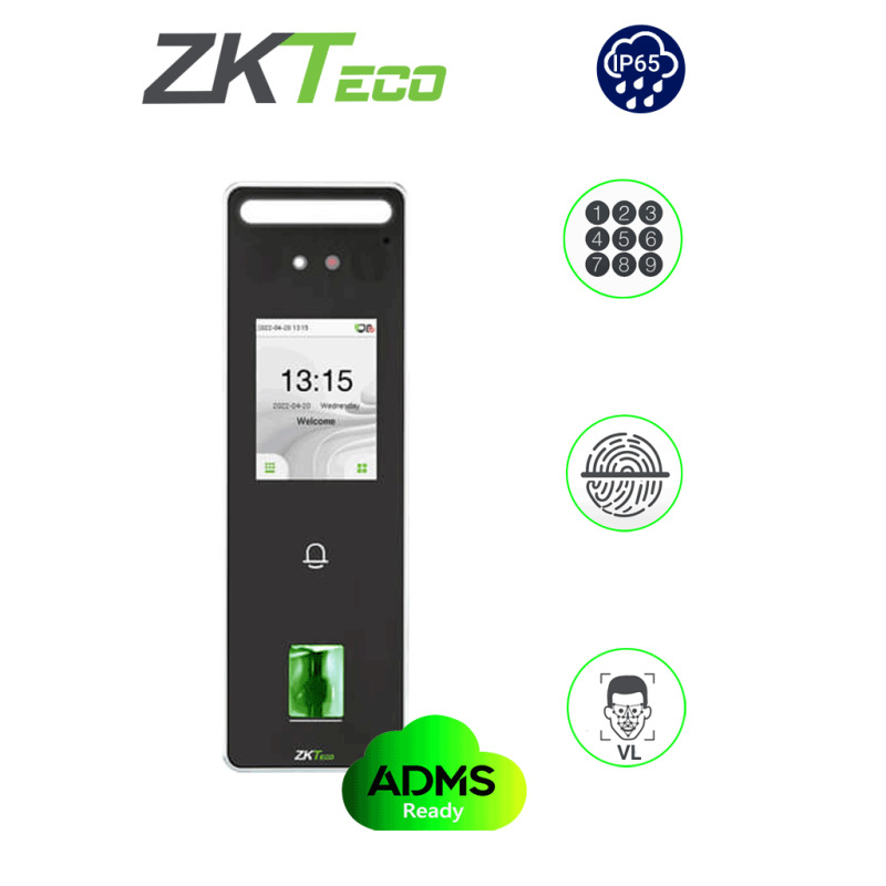ZKTECO SpeedFaceV3L - Control de Acceso y Asistencia Facial Visible Light / 500 Rostros / 3,000 Huellas / TCP/IP / IP65 image 2