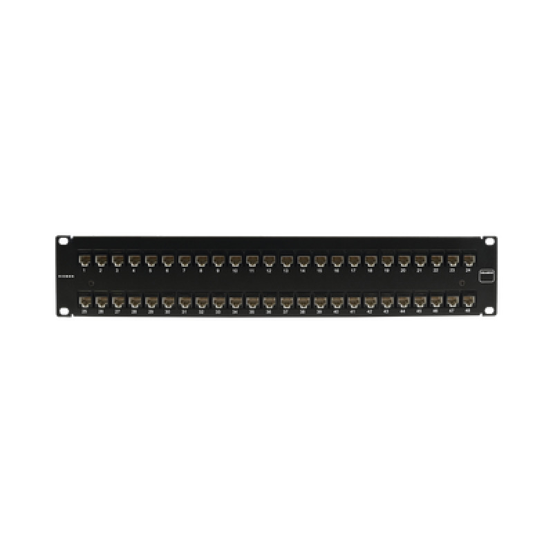 Patch Panel UltraMAX UTP Precargado con Jacks Cat6A 48 Puertos Plano 2U image 2