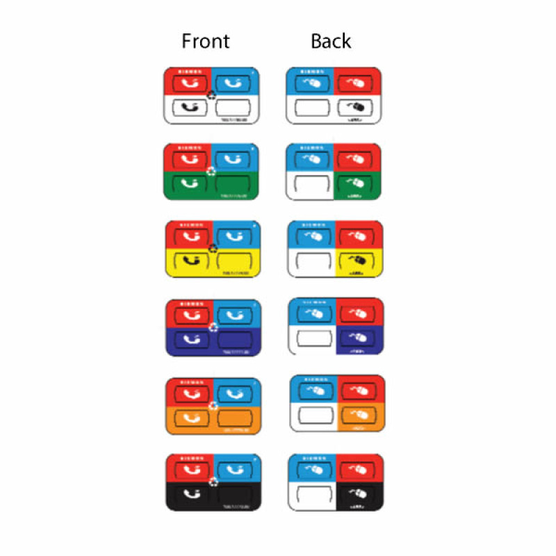 Icono UltraMax para identificación de Jacks Color Rojo Bolsa con 100 Piezas