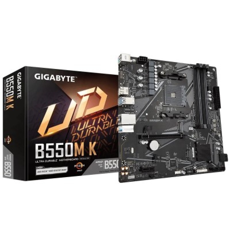 MB GIGABYTE AMD B550M K S-AM4 5A GEN/4X DDR4 3200/DP/HDMI/M.2/4X USB 3.2/MICRO ATX/GAMA MEDIA/GAMER