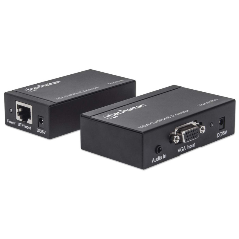 MANHATTAN 177344 - Extensor VGA Cat5/ 5e/6 / Extiende las señales de audio y vídeo hasta 300 m image 4