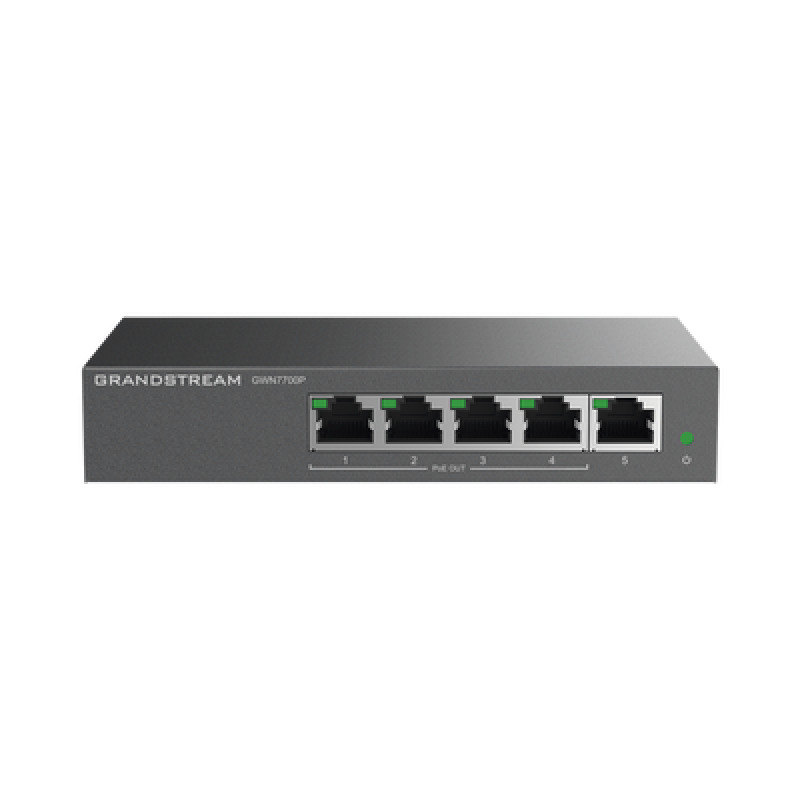 Switch PoE Gigabit No Administrable / 5 puertos 10/100/1000 Mbps / 4 puertos PoE / hasta 60W image 2