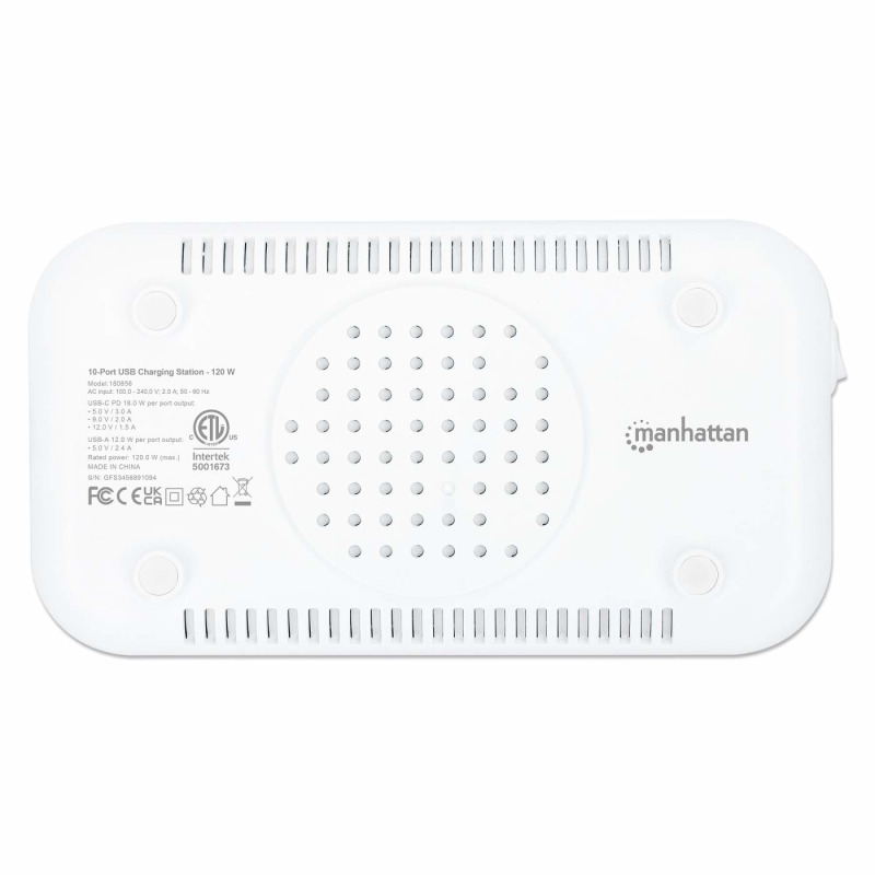 Manhattan - 180856  Estación de carga de 10 puertos USB - 120 W image 18