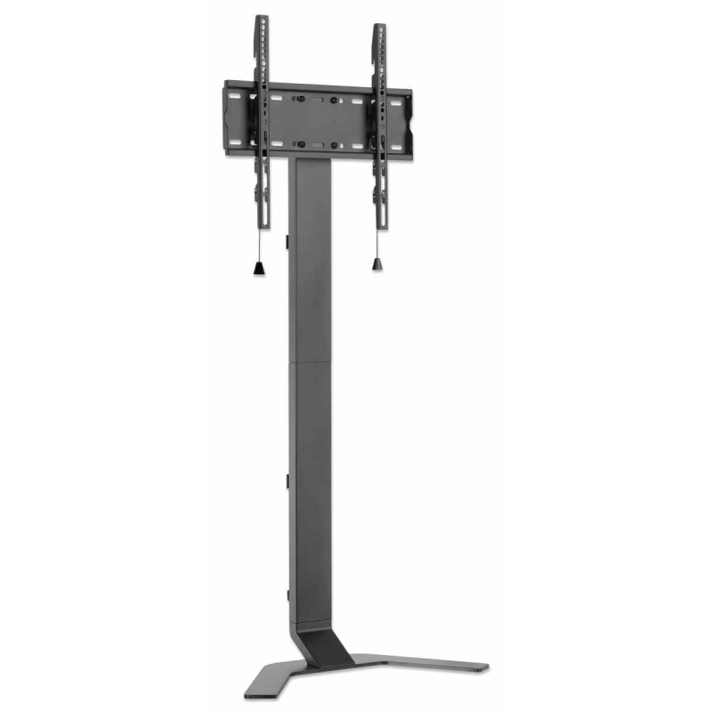 MANHATTAN  462044 - Soporte de piso para TV Soporta una pantalla de 32 "a 70" de hasta 40 kg, inclinación de -10 a 3°, altura ajustable, se adapta al sistema de montaje VESA de la pantalla, construcción de aluminio y acero, negro image 6