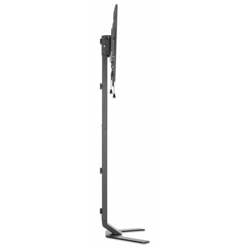 MANHATTAN  462044 - Soporte de piso para TV Soporta una pantalla de 32 "a 70" de hasta 40 kg, inclinación de -10 a 3°, altura ajustable, se adapta al sistema de montaje VESA de la pantalla, construcción de aluminio y acero, negro image 7