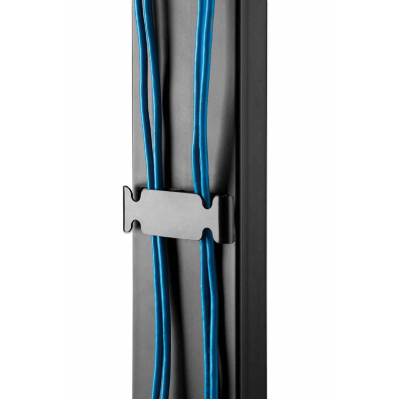 MANHATTAN  462044 - Soporte de piso para TV Soporta una pantalla de 32 "a 70" de hasta 40 kg, inclinación de -10 a 3°, altura ajustable, se adapta al sistema de montaje VESA de la pantalla, construcción de aluminio y acero, negro image 10