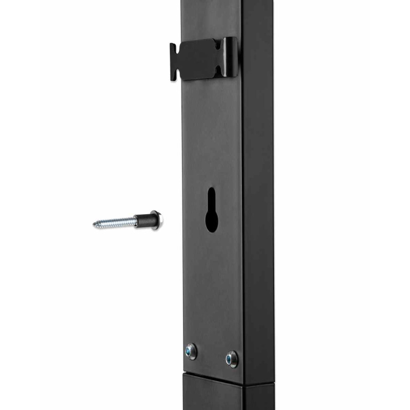 MANHATTAN  462044 - Soporte de piso para TV Soporta una pantalla de 32 "a 70" de hasta 40 kg, inclinación de -10 a 3°, altura ajustable, se adapta al sistema de montaje VESA de la pantalla, construcción de aluminio y acero, negro image 11