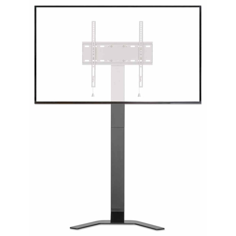 MANHATTAN  462044 - Soporte de piso para TV Soporta una pantalla de 32 "a 70" de hasta 40 kg, inclinación de -10 a 3°, altura ajustable, se adapta al sistema de montaje VESA de la pantalla, construcción de aluminio y acero, negro image 16