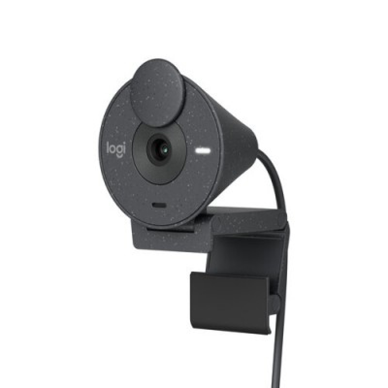 WEBCAM LOGITECH BRIO 300 COLOR GRAFITO FHD 1080 A 30 FPS AUTO ENFOQUE, MICROFONO USB-C 3.1 WIN/MAC OS
