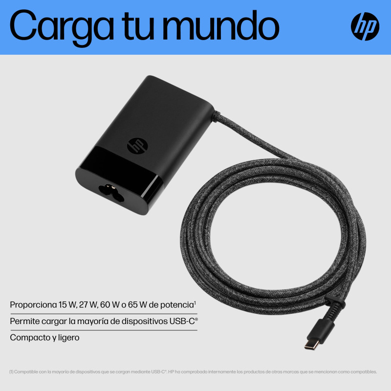 HP Cargador USB-C 65 W para laptops image 6