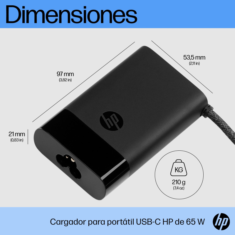 HP Cargador USB-C 65 W para laptops image 8