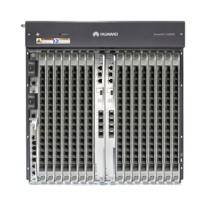 OLT GPON OptiXAccess Carrier Class con 1 tarjeta de 16 puertos GPON 15 ranuras 2 Fuentes de alimentación DC 11 UR