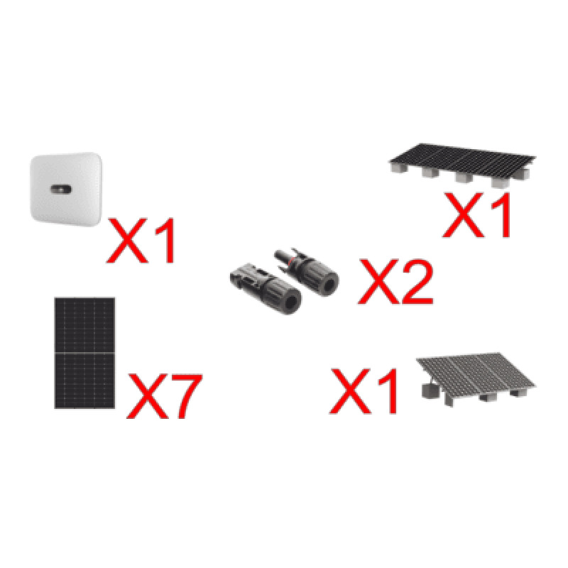Kit Solar Interconexion  / 4 kW  220Vca / Inversor HUAWEI/ Montaje Incluido  