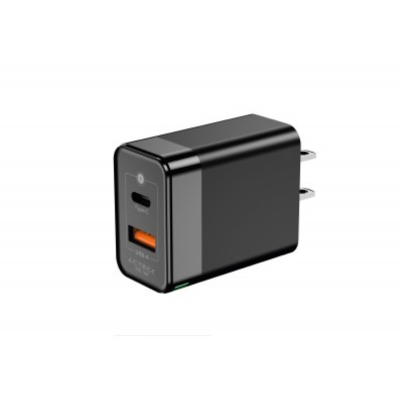 CARGADOR DE PARED ACTECK ENERGON PLUS CP440 / 40 W / CARGA DP / CARGA RAPIDA / USB C+ USB A / GARANTIA 1 AÑO / NEGRO / AC-935562 image 2