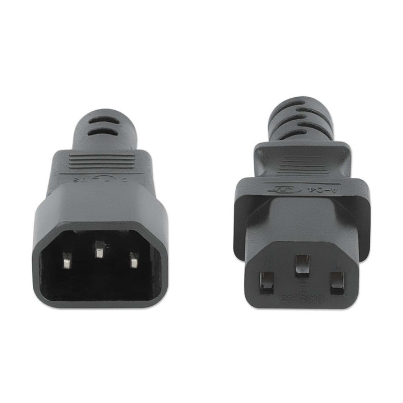 Cable Manhattan de corriente extension 5m C13 a C14  PDU PDU o UPS a un servidor  switch  sistema de almacenamiento negro. image 3