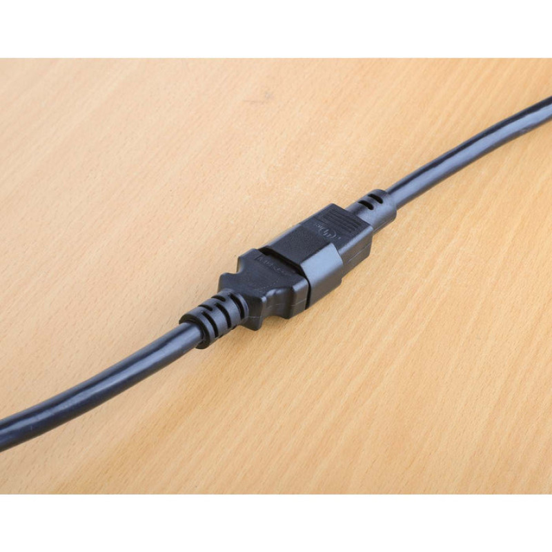 Cable Manhattan de corriente extension 5m C13 a C14  PDU PDU o UPS a un servidor  switch  sistema de almacenamiento negro. image 4