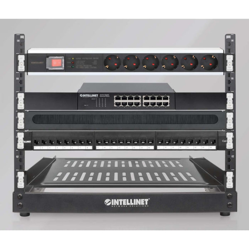 Clip montaje Manhattan para panel de parcheo plateado 19 pulgadas 12 piezas 32.5x27x15mm image 7