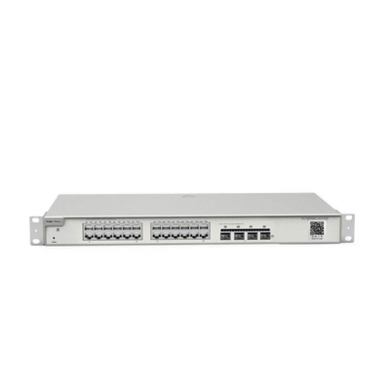 Switch Administrable Capa 3 con 24 puertos Gigabit  4 SFP para fibra 10Gb gestión gratuita desde la nube