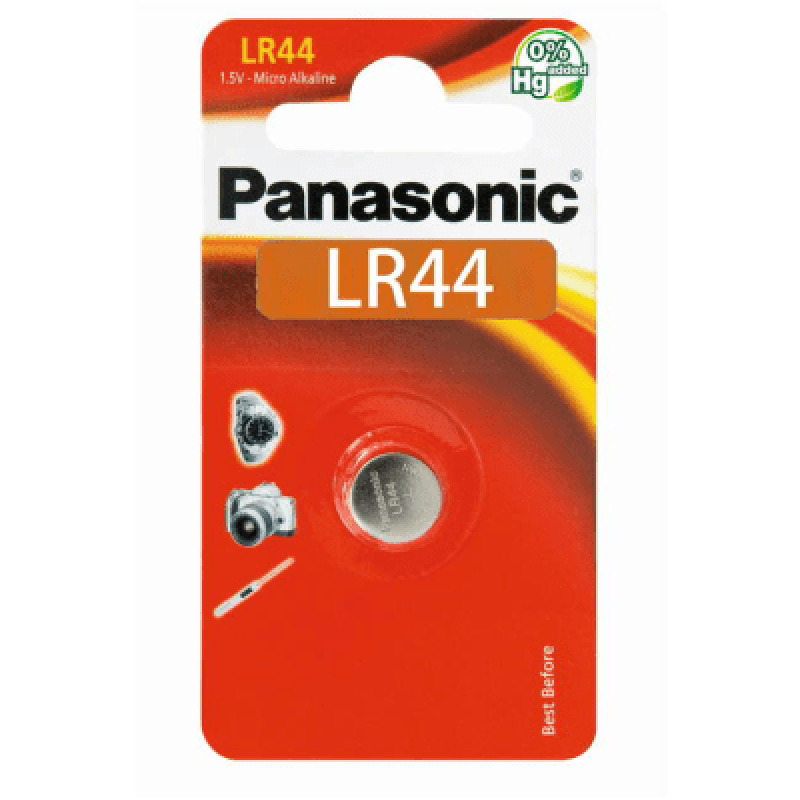 Batería Alcalina tipo LR44 de botón de 15 V 110 mAh 