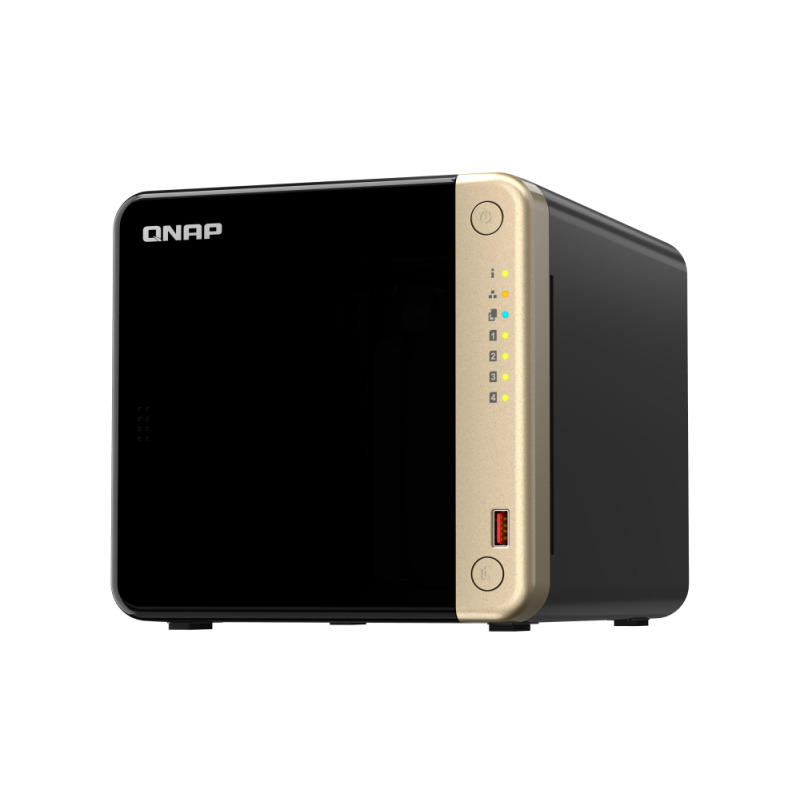 QNAP TS-464 NAS Tower Ethernet Negro, Bronce N5095