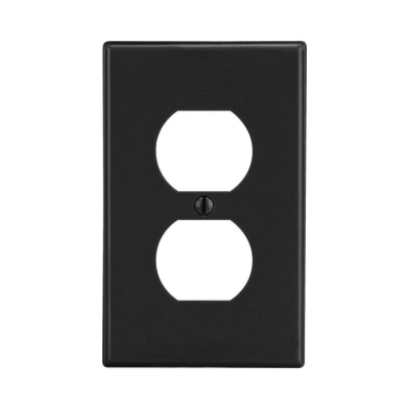 Tapa para Contacto Dúplex Color Negro