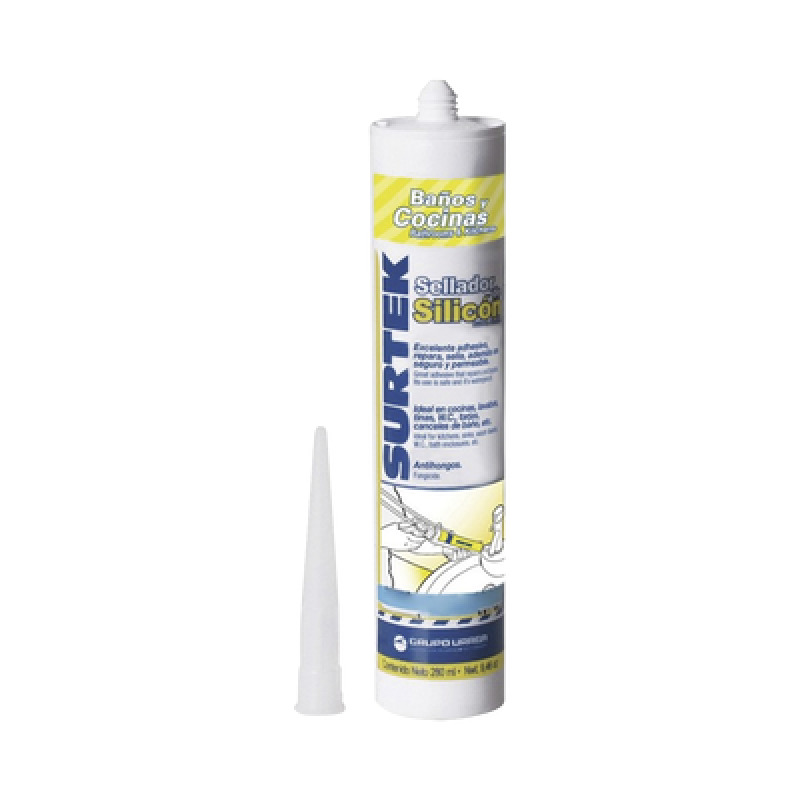 Silicón Para Baños y Cocinas /Color Blanco / Contenido 280 ml