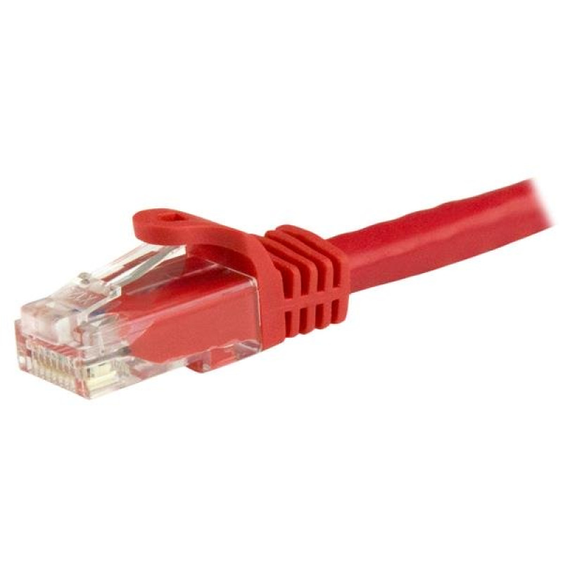 CABLE DE 15M DE RED GIGABIT ETHERNET UTP PATCH CAT6 CAT 6 RJ45 SNAGLESS SIN ENGANCHES - ROJO - STARTECH.COM MOD. N6PATC15MRD image 2