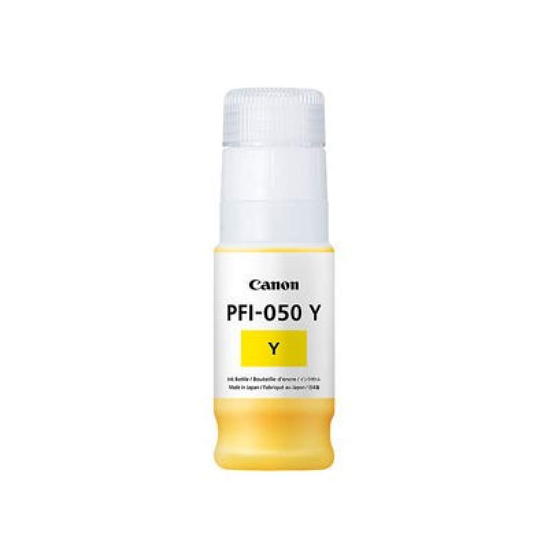 TANQUE DE TINTA CANON PFI-050 Y AMARILLO,COMPATIBLE TC-20, CAPACIDAD 70 ML image 2