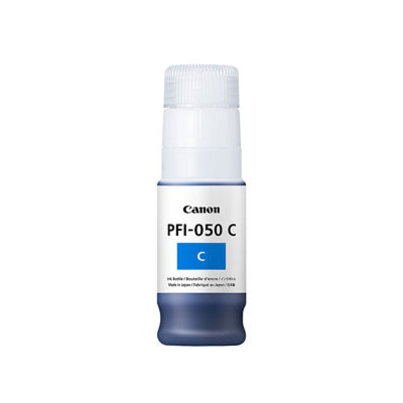 TANQUE DE TINTA CANON PFI-050 C CYAN,COMPATIBLE: TC-20, CAPACIDAD 70 ML