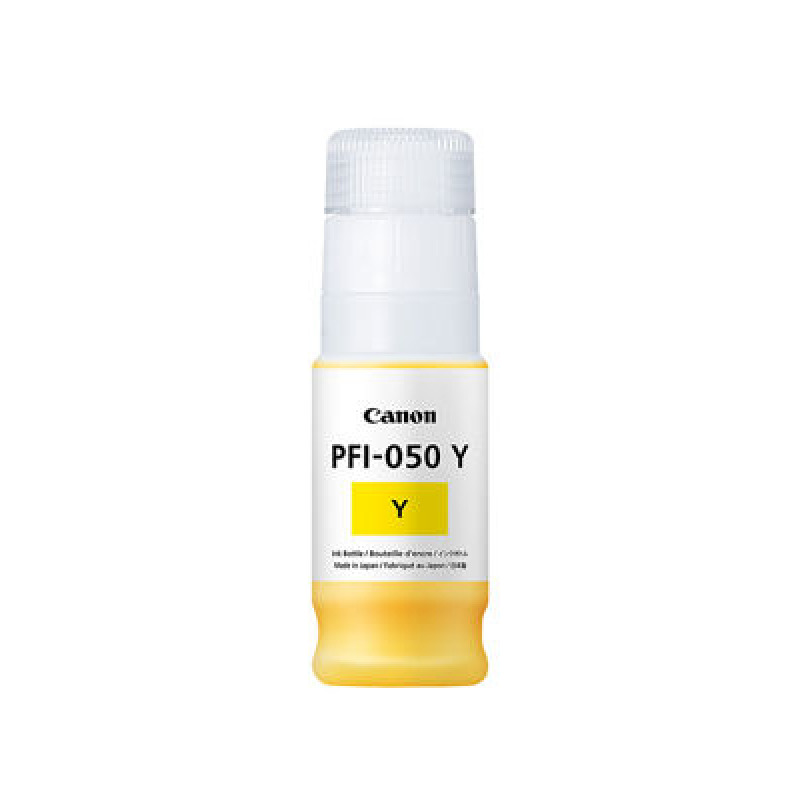 TANQUE DE TINTA CANON PFI-050 Y AMARILLO,COMPATIBLE TC-20, CAPACIDAD 70 ML