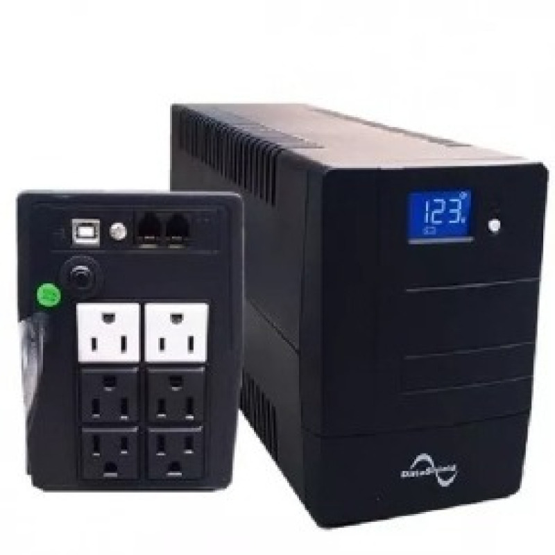 DataShield KS-1000PRO/LCD sistema de alimentación ininterrumpida (UPS) Línea interactiva 1 kVA 600 W 8 salidas AC